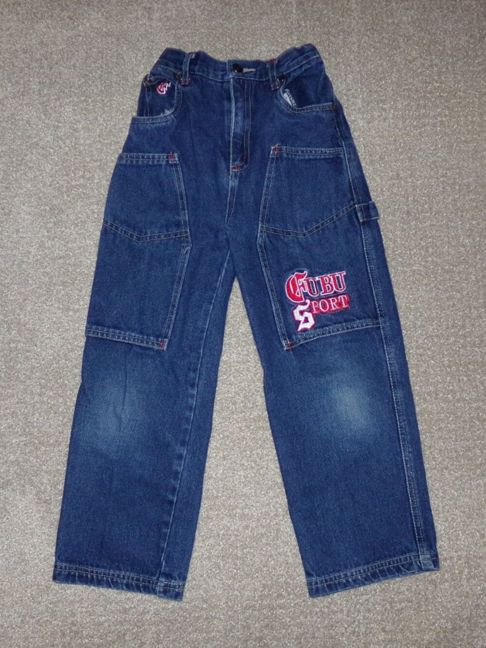 VINTAGE Y2K BOYS FUBU SPORT CARPENTER JEANS SZ 6